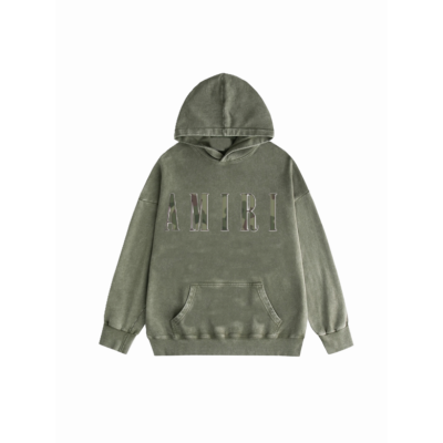  Amiri Hoodie Black and Green, syt075 01
