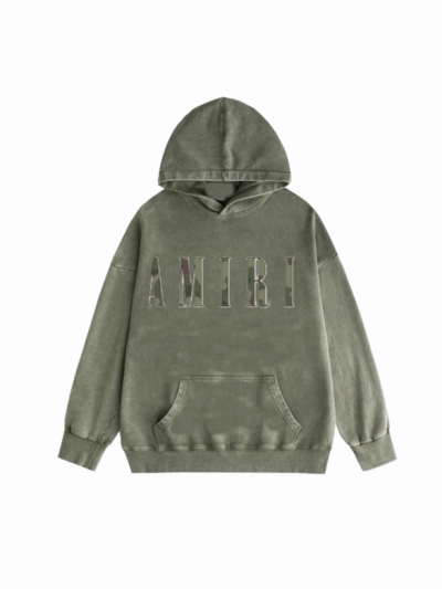  Amiri Hoodie Black and Green, syt075 01