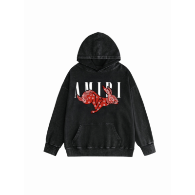  Amiri Hoodie Black and Green, syt076 01