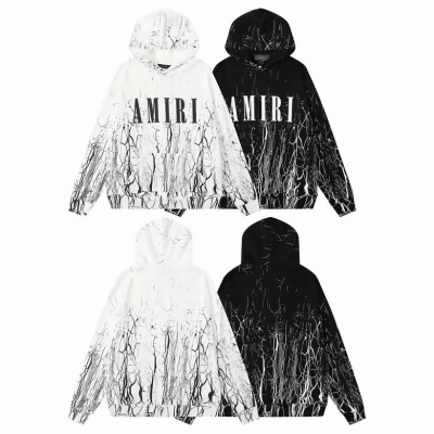 PKGoden Amiri Hoodie Black and White, 6ht9228 01