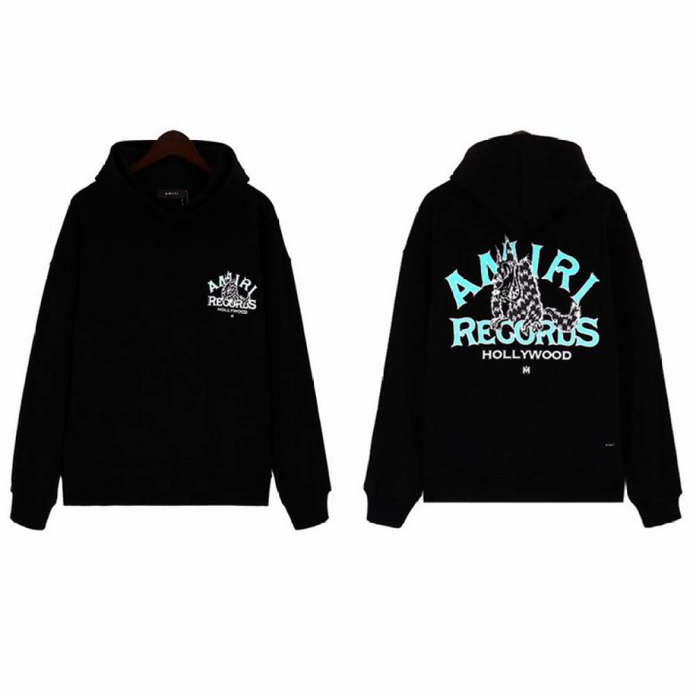  Amiri Hoodie Black and White, brt5868