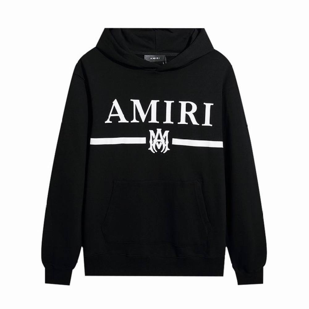  Amiri Hoodie Black and White, mrt9006