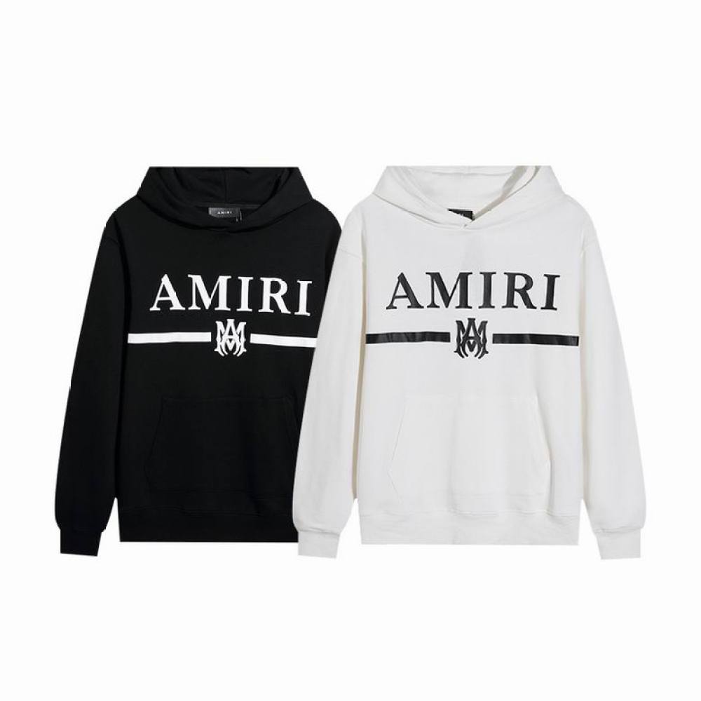  Amiri Hoodie Black and White, mrt9006