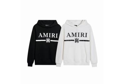  Amiri Hoodie Black and White, mrt9006 01