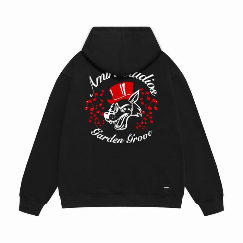  Amiri Hoodie Black and White, sytM119