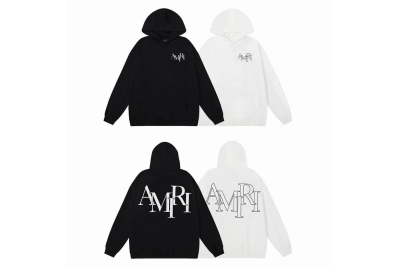 Amiri Hoodie Black and White, xgt877 01