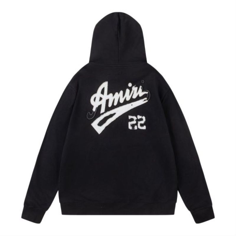  Amiri Hoodie Black and White and Blue, 19st7087