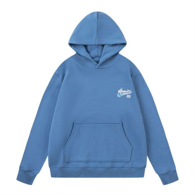  Amiri Hoodie Black and White and Blue, 19st7087