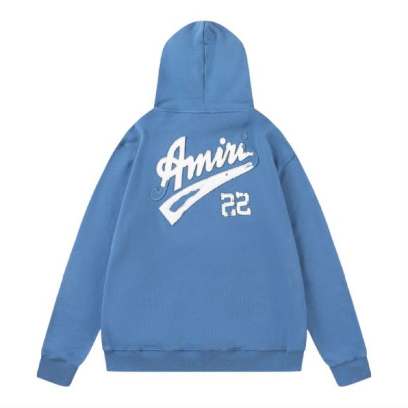  Amiri Hoodie Black and White and Blue, 19st7087