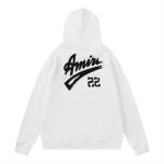 Amiri Hoodie Black and White and Blue, 19st7087