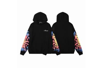  Amiri Hoodie Black Pink, 6ht9229 01