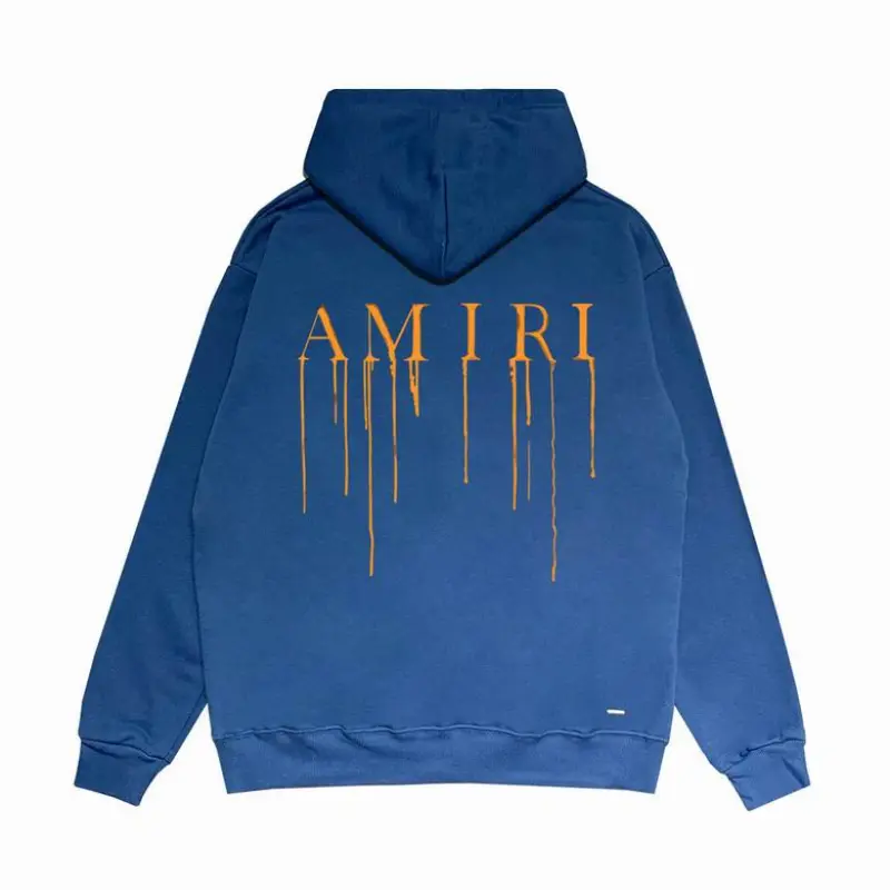 Amiri Hoodie Blue and Black, sytM023