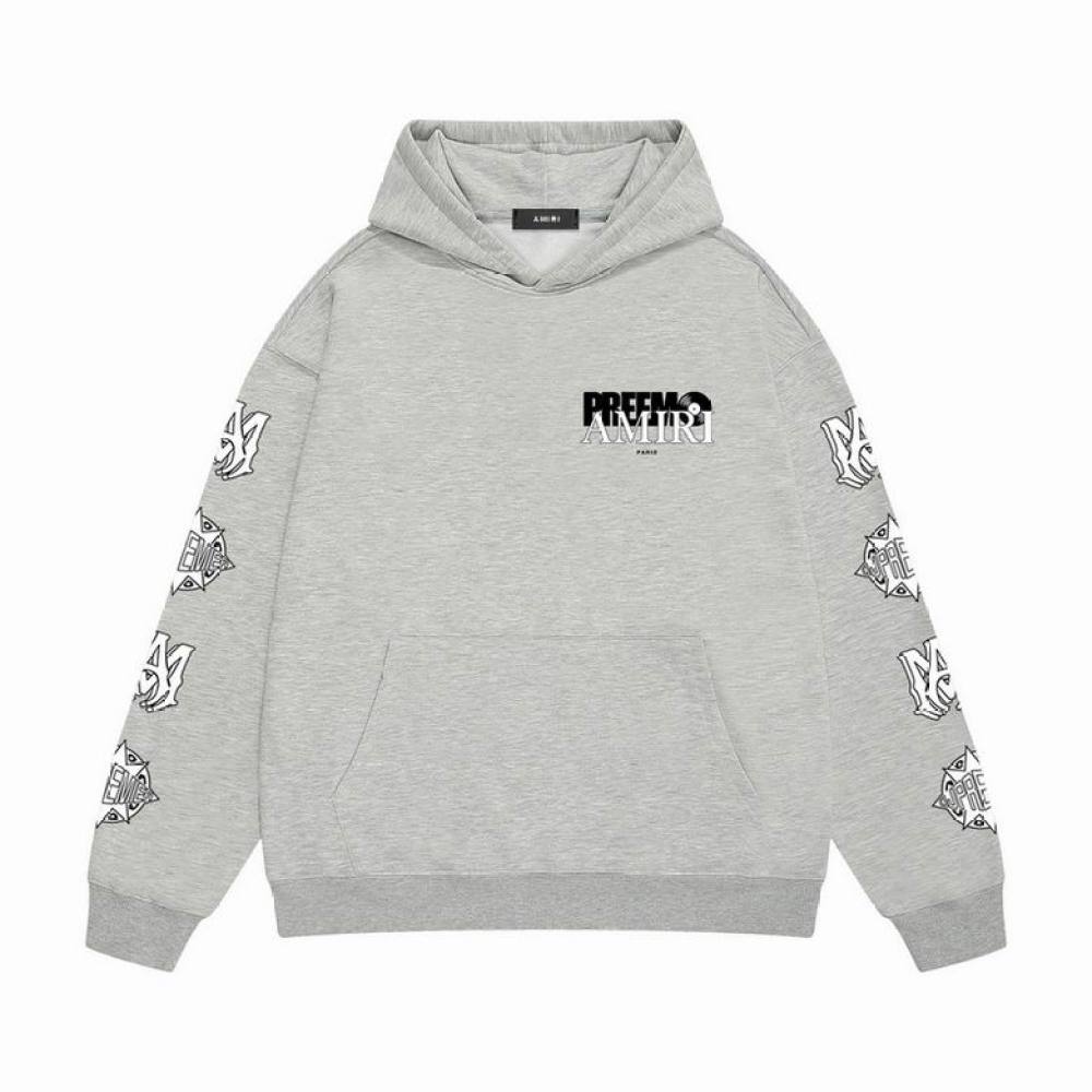  Amiri Hoodie Grey and off white, sytM123