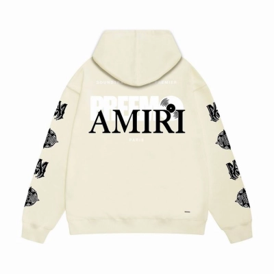 PKGoden Amiri Hoodie Grey and off white, sytM123 02