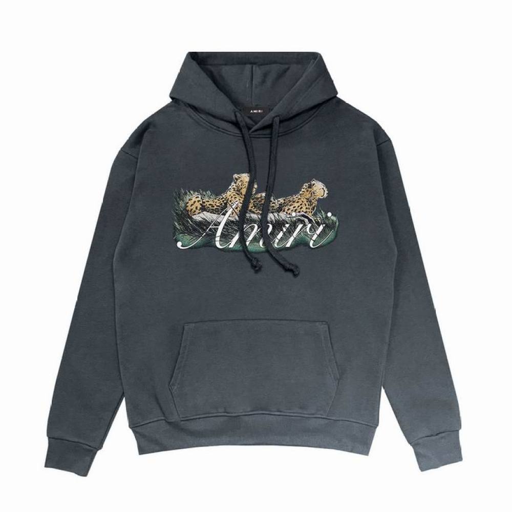  Amiri Hoodie Grey and White, sytM113