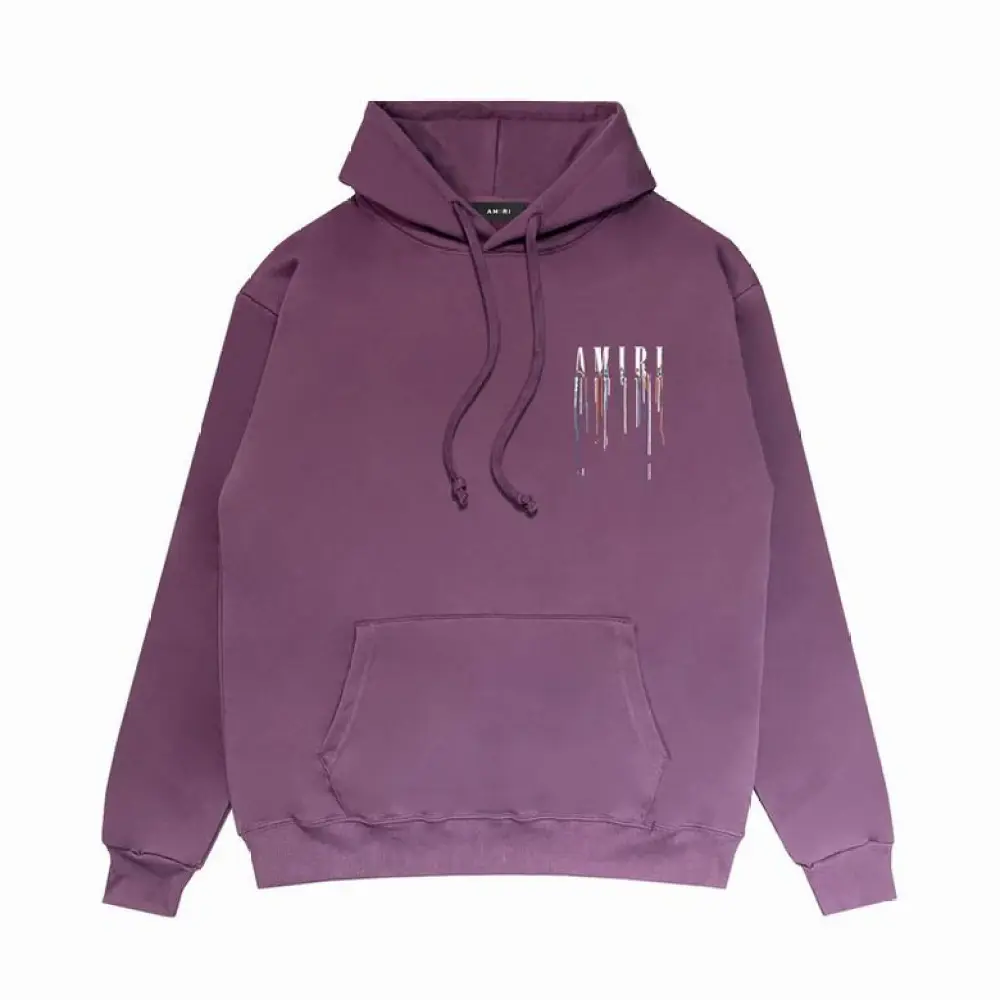 Amiri Hoodie Purple and Yellow, sytM009