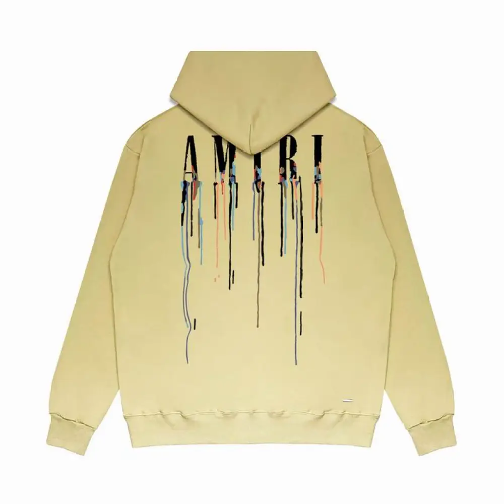 Amiri Hoodie Purple and Yellow, sytM009