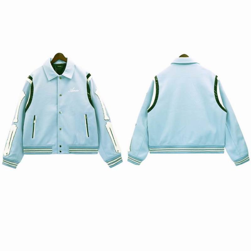 PKGoden Amiri Jacket Black and Sky Blue, brt9037