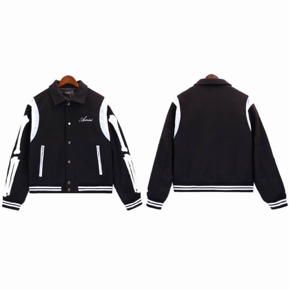 PKGoden Amiri Jacket Black and Sky Blue, brt9037