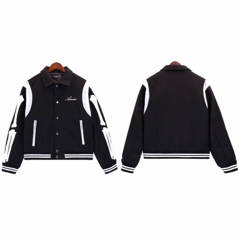 PKGoden Amiri Jacket Black and Sky Blue, brt9037