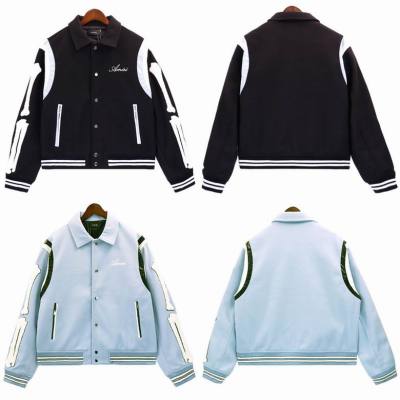  Amiri Jacket Black and Sky Blue, brt9037 01