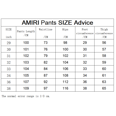 Amiri Pants White and Black, brt8115