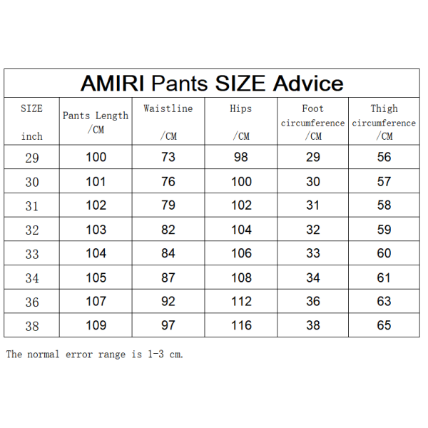 Amiri Pants Black, brt8113