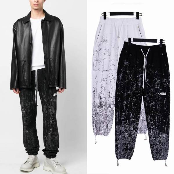 Amiri Pants White and Black, brt8115