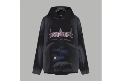 Balenciaga hoodie black,A0Tn90 01