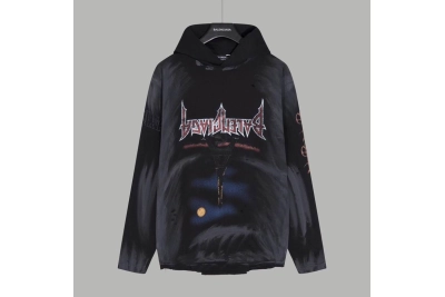 Balenciaga hoodie black,A0Tn90 01