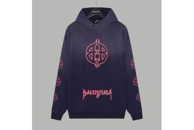 Balenciaga hoodie Blue,A0Tn91 01