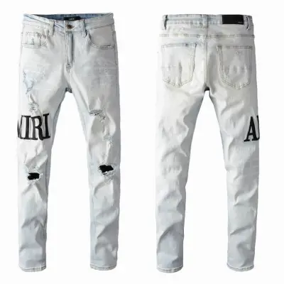 Amiri Pants Blue Jeans, 25g64 01