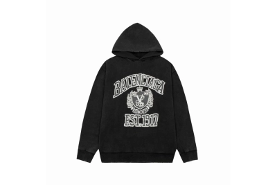 Balenciaga hoodie black,A0Tn85 01