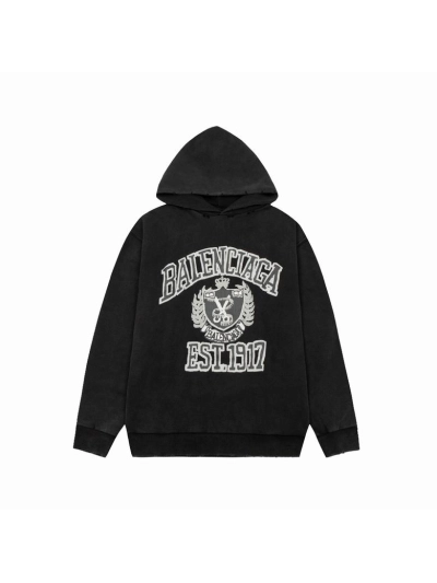Balenciaga hoodie black,A0Tn85 01