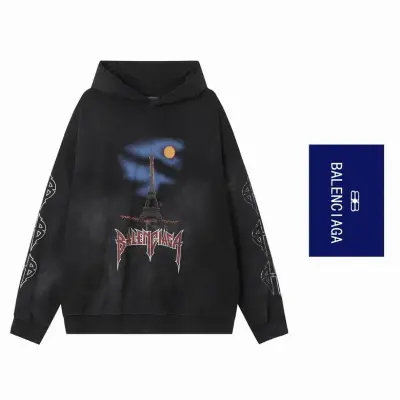 Balenciaga hoodie black,hltn43 01