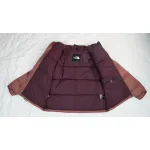 TheNorthFace Splicing White And Red Brown