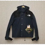 TheNorthFace Black and Navy Blue Mountain Jacket