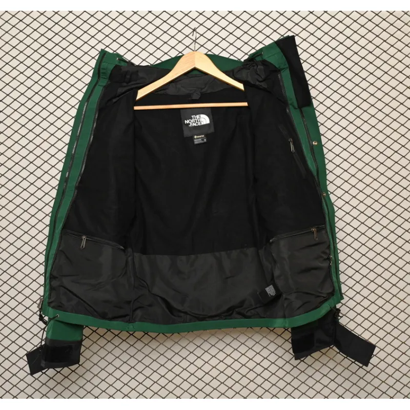 TheNorthFace Black and Blackish Green Mountain Jacket