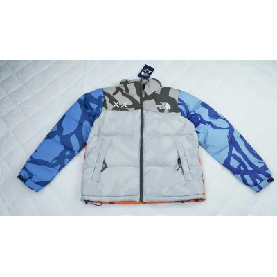 TheNorthFace Splicing White And XX gray 01