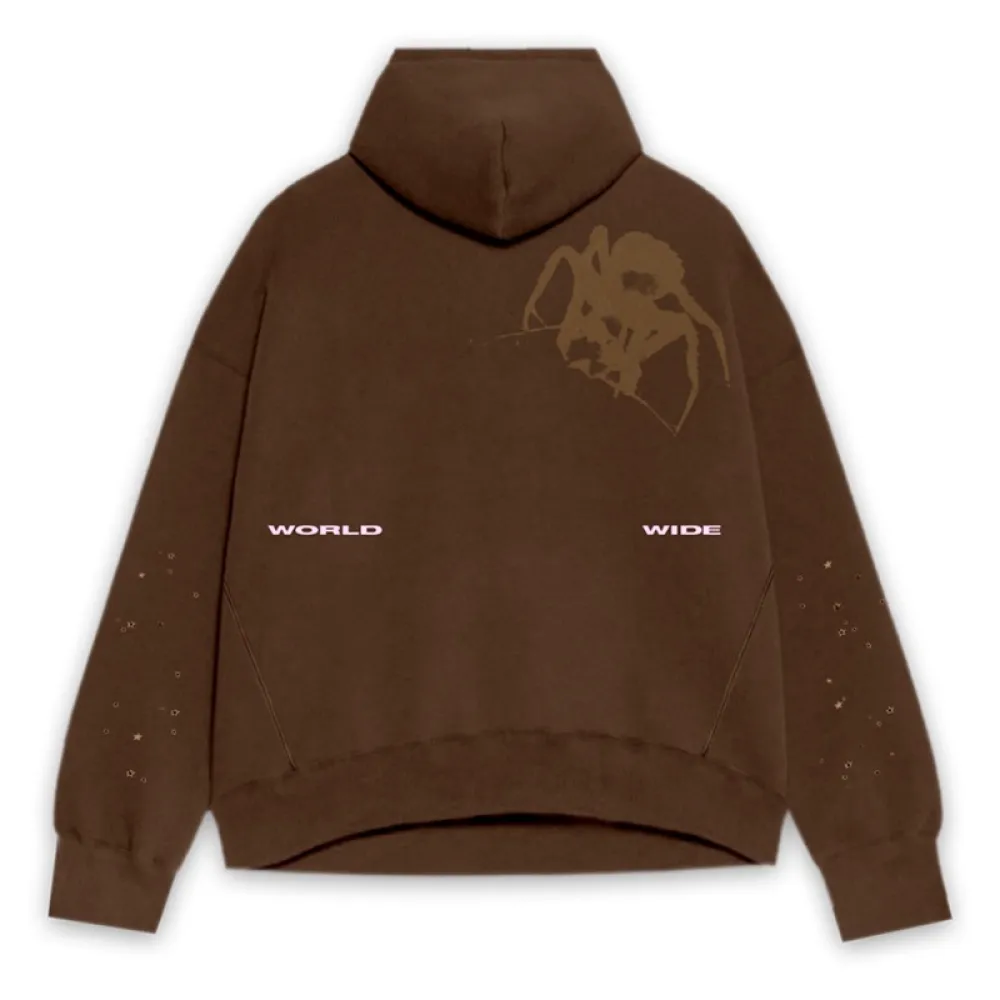 Sp5der Thug Hoodie Brown