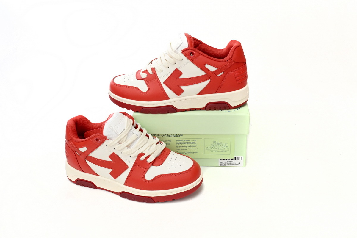 PKGoden OFF-WHITE Out Of Office Red And White,OMIA189F 22LE00 10128
