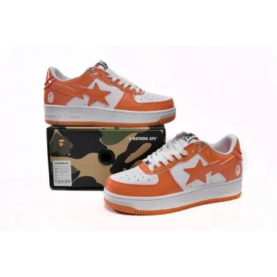 Special Sale A Bathing Ape Bape Sta Low White Orange 1H70-191-001 02