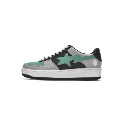 PKGoden A Bathing Ape Bape Sta Low White Green Black,1G70-109-0003 02