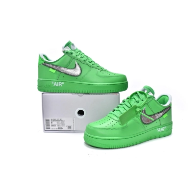 PKGoden Air Force 1 Low Off-White Light Green Spark,DX1419-300 02
