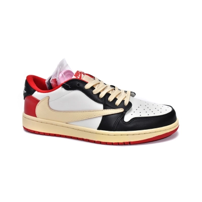 OG Jordan 1 Low Black Red Travis Scott,DM7866-166 01