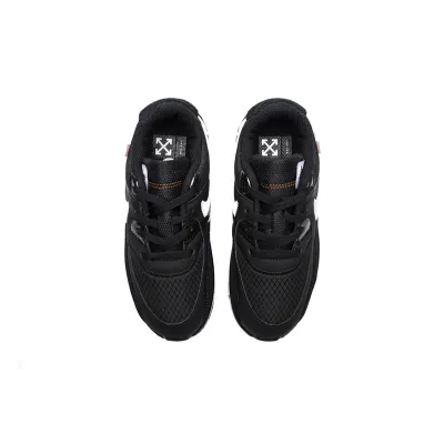 Special Sale Air Max 90 OFF-WHITE Black White (TD) 02