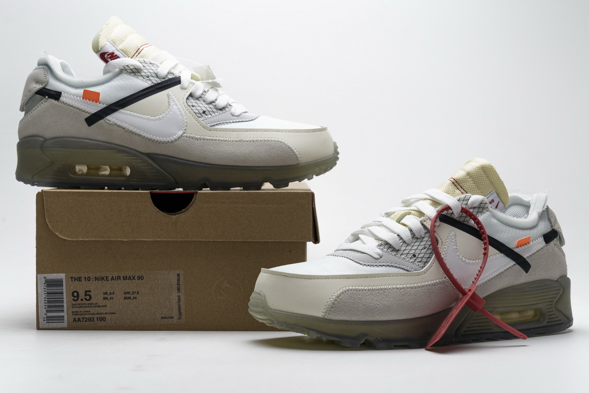 PK GOD Air Max 90 OFF-WHITE All White