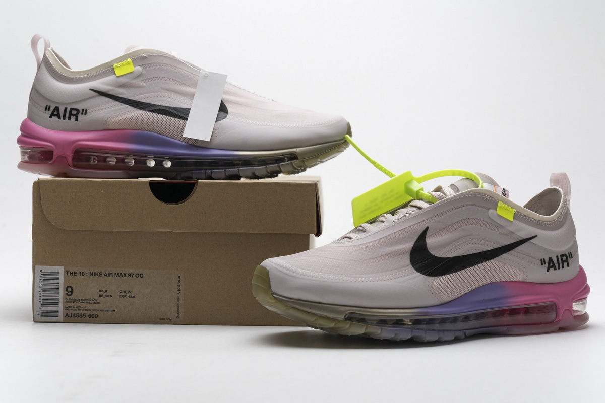 PK GOD Air Max 97 Off-White Elemental Rose Serena "Queen"