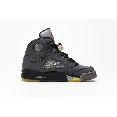 PKGoden Jordan 5 Retro Off-White Black,CT8480-001 01