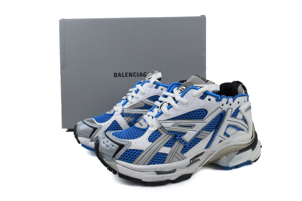PKGoden Balenciaga 7th Runner White Blue 677403 W3RB3 4912 